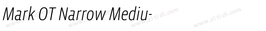 Mark OT Narrow Mediu字体转换